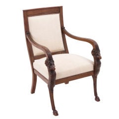 French Mahogany Armchair