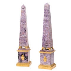 Pair of Neo-Classical Obelisks
