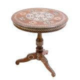 North African Inlaid Side table