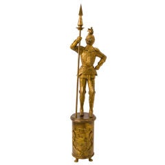 Gilt Bronze Knight in Armour