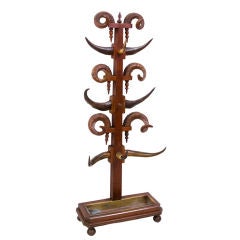 Scottish Hall Stand with Horn Hooks