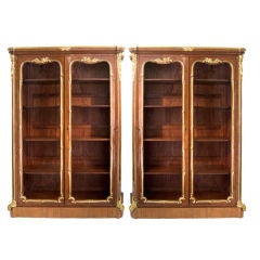 Pair of Very Fine Parisian Display Cabinets