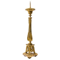 French Louis XVI Neo-Classical Ormolu Pricket Stick