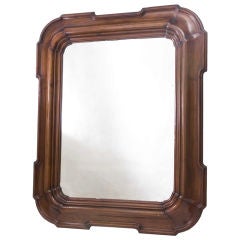 Italian Walnut Rectangular Mirror