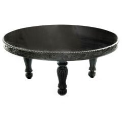 Anglo-Indian Ebonised Dining Table