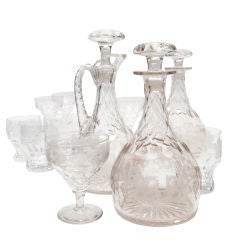 Fine Victorian Engraved Glassware