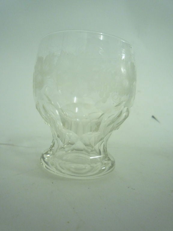 Cut Glass Fine Victorian Engraved Glassware