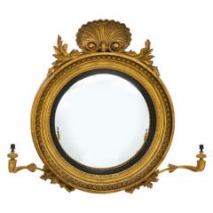 Elegant Giltwood Convex Mirror