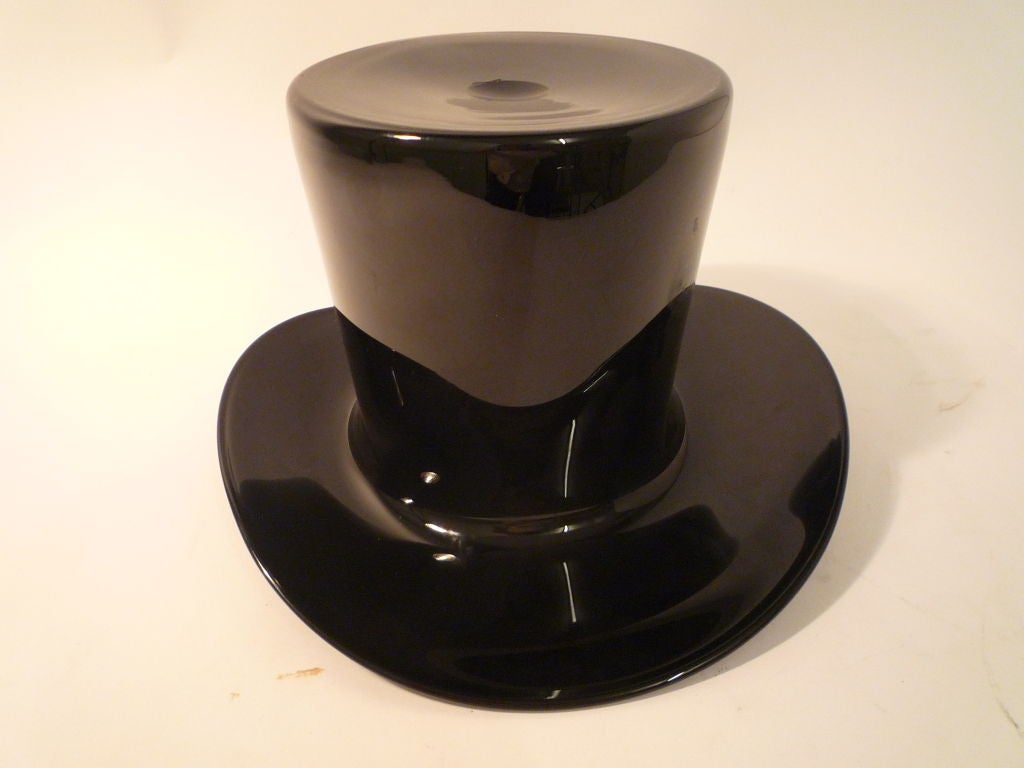 Unusual Murano Glass Top Hat Ice Bucket In Good Condition In London, GB