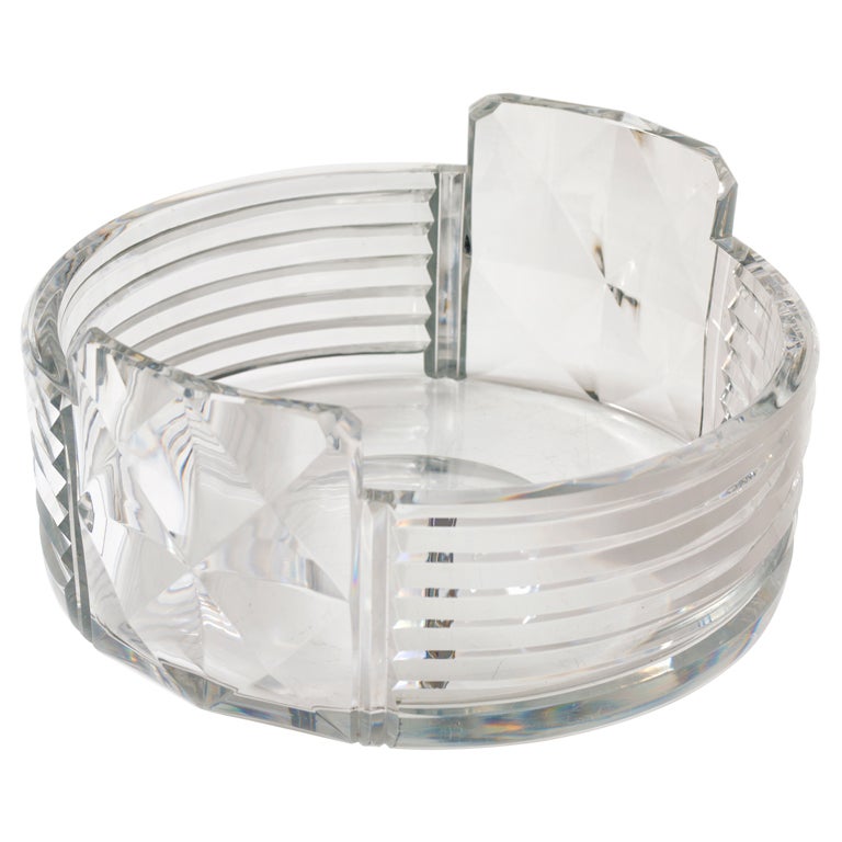 Art Deco Cut Crystal Fruitbowl