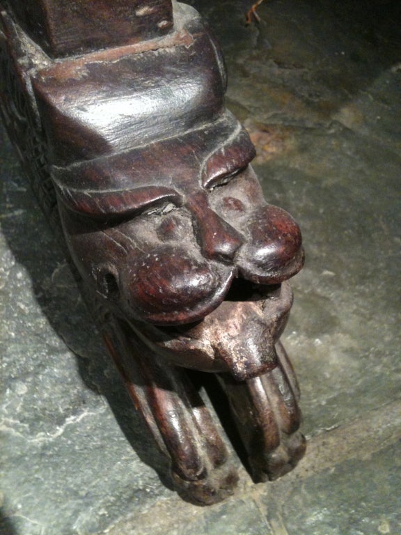Indo Portuguese Highly Carved Rosewood Shelves