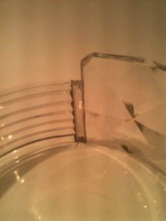 20th Century Art Deco Cut Crystal Fruitbowl