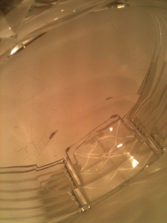 Cut Glass Art Deco Cut Crystal Fruitbowl