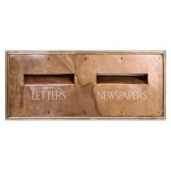 Unusually Large Edwardian Letter Box