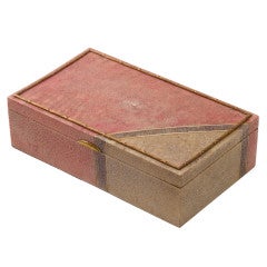 Art Deco Shagreen Playing Card Box