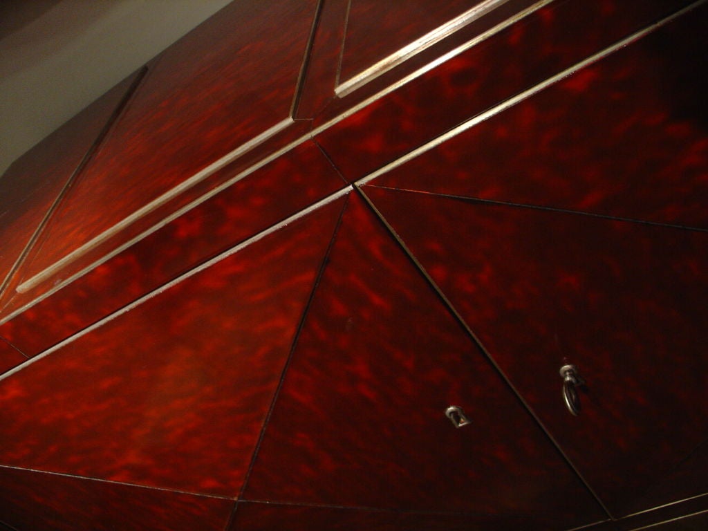 A Faux Tortoiseshell Veneered Cabinet