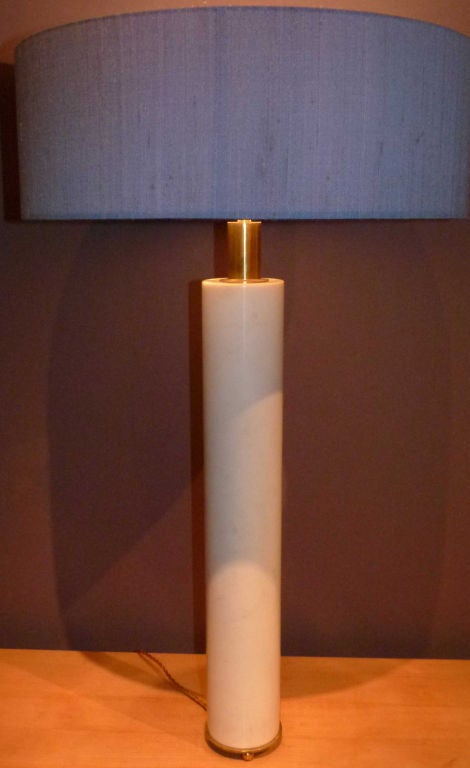Marble Lamp by Jacques Quinet
