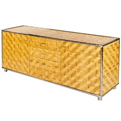 Weave Sideboard with Chrome Trim 7