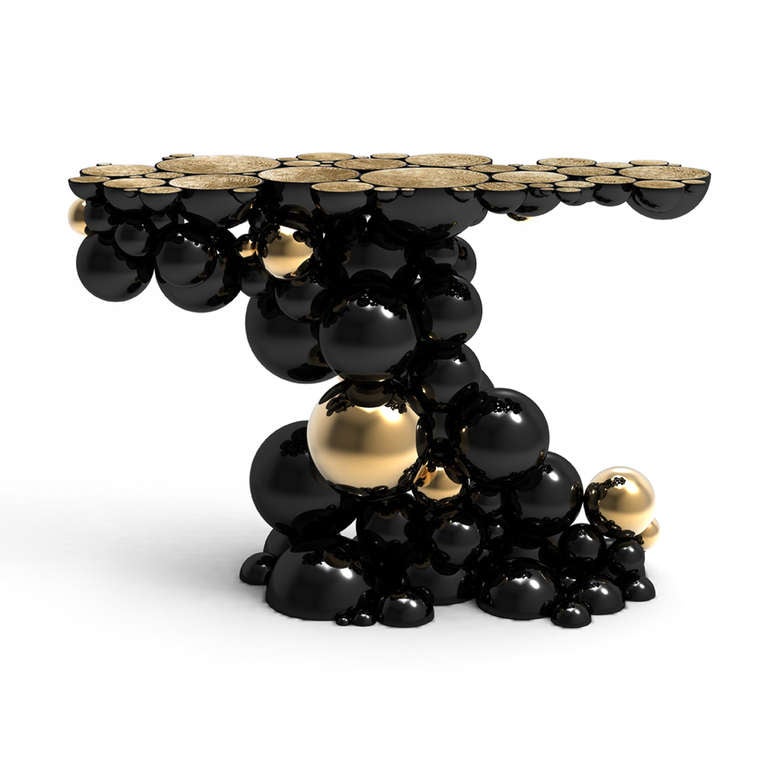 The Newton Console, from a limited edition of just 20 pieces, was designed by the ever-expanding and succeesful Boca do Lobo Studio. With the Newton they appear to have managed to defy the laws of physics as the piece appears to 'bubble up' from the