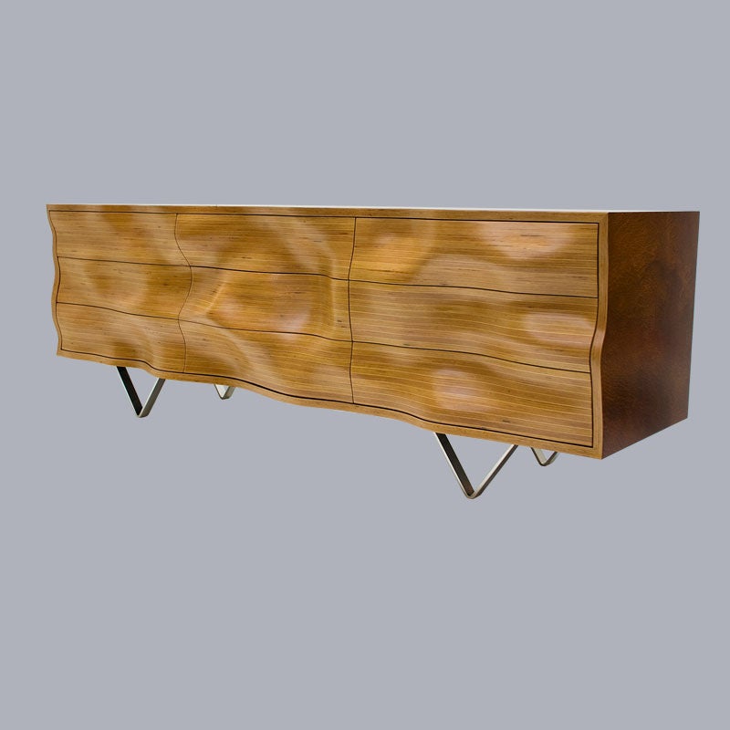 "Wavy C" Cabinet by Peter Stern