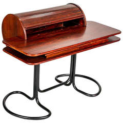 Writing Desk with Tambour Document Holder by Giotto Stoppino