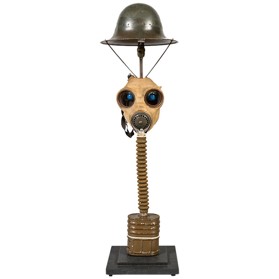 Gas Mask Table Light