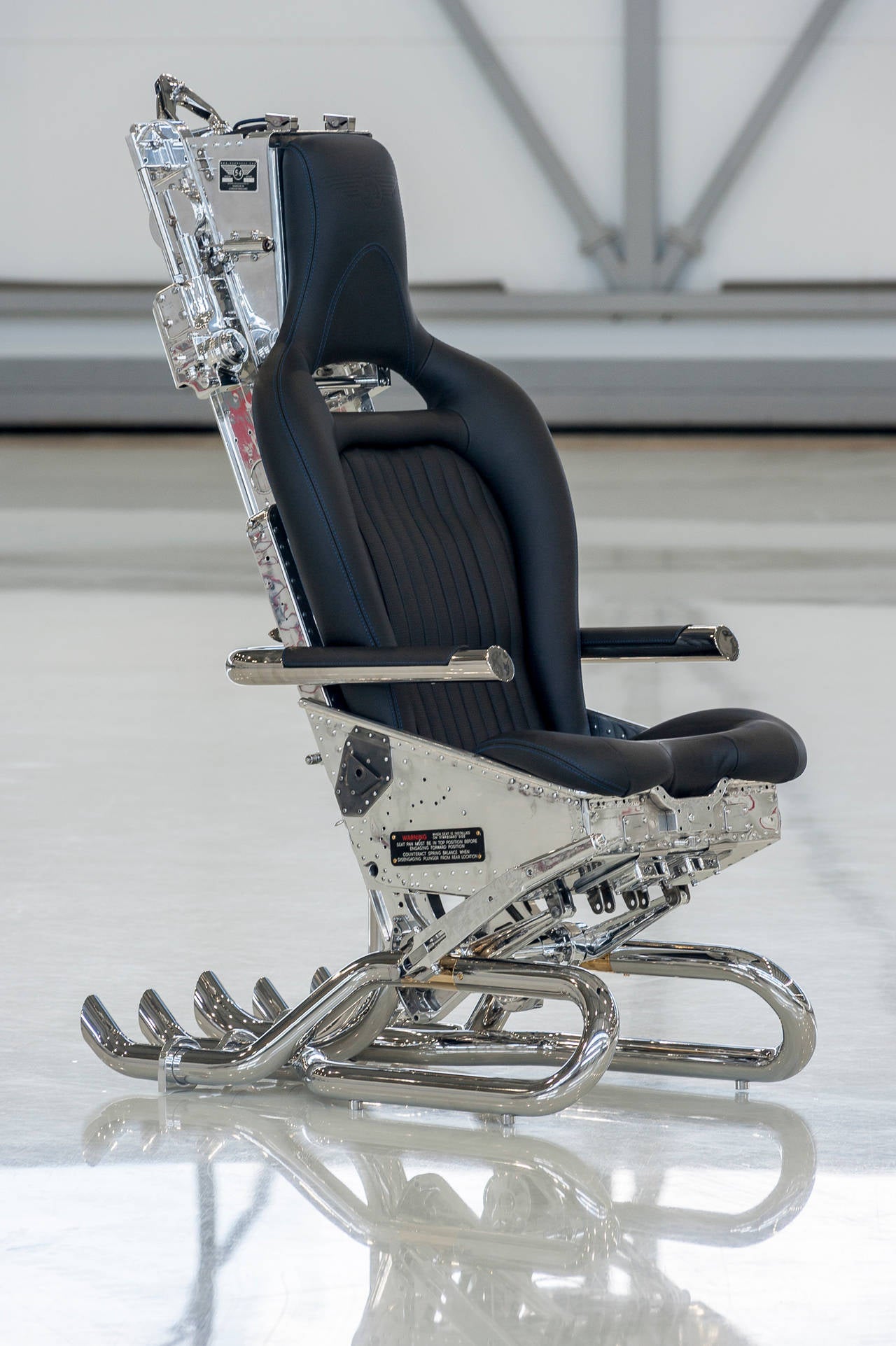 Dyed Martin Baker MK3 Ejection Seat Chair, Black Edition