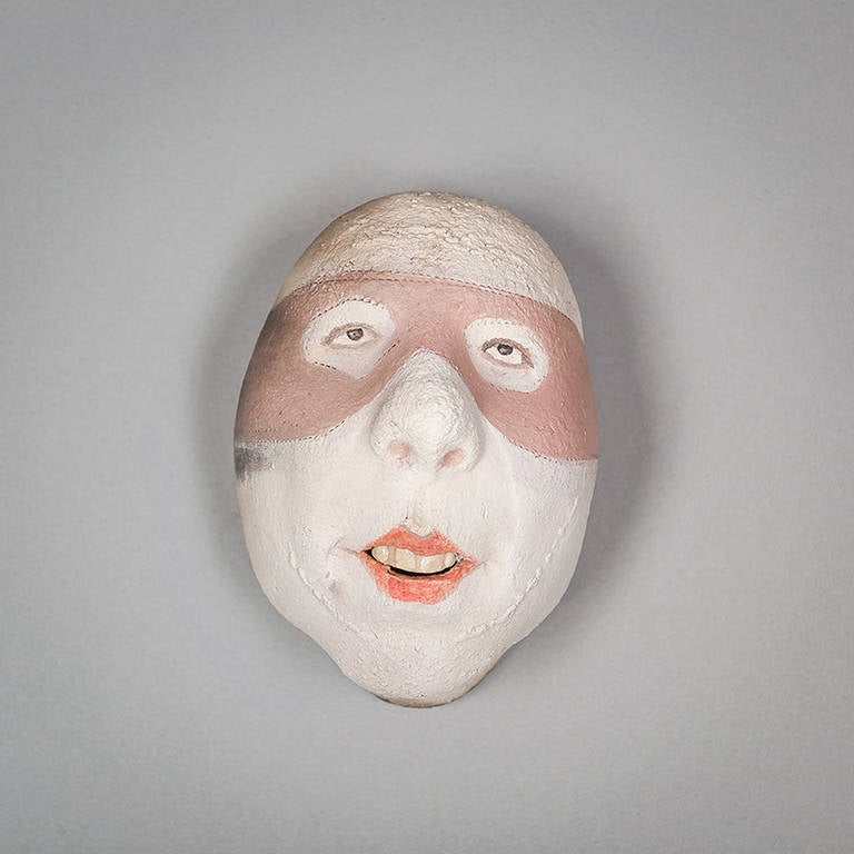 Contemporary Assorted Ceramic Masks by Johan Thunell For Sale