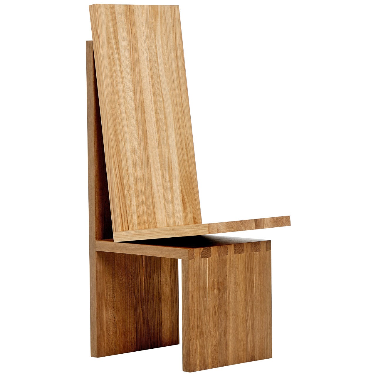 "Chair in Chair" Dining Chair in Oak by Janis Straupe