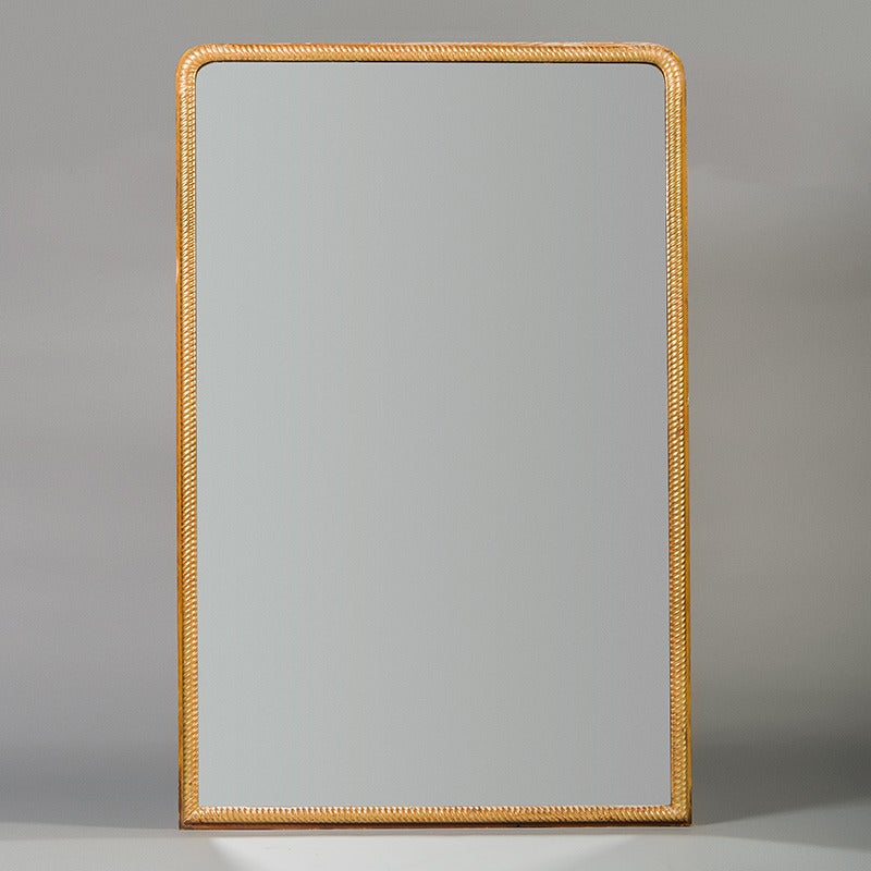 French Large Gilt Framed Overmantel Mirror