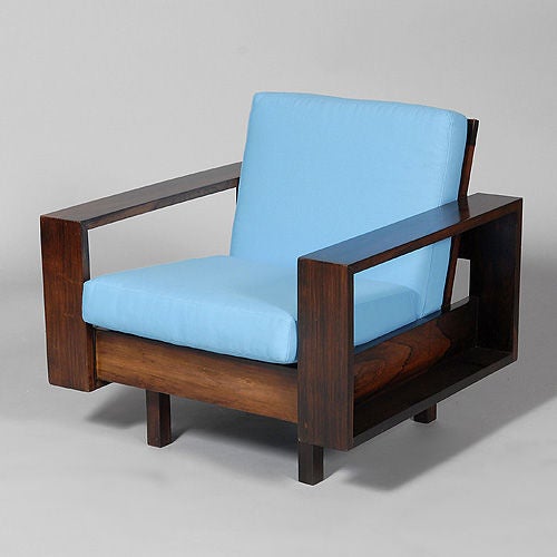 Armchair by FAI (Fatima Arquitetura Interiores) of Rio de Janiero, Brazil, 1960/63.

Fatima Arquitetura Interiores (FAI) was amongst the most high profile and exclusive architects / designers in the 1950s/ 1960s and were involved in many important