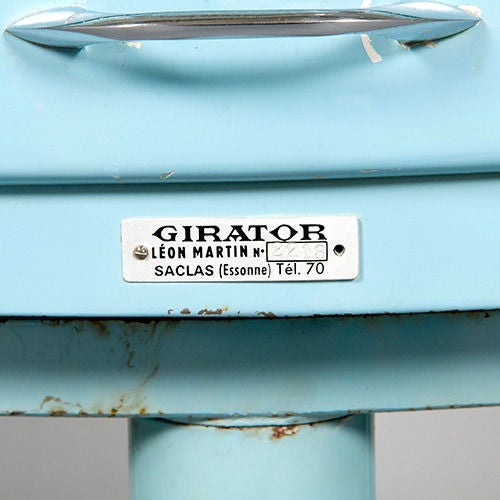 Glass Enameled Rotating Dentist`s 'Girator' Cabinet, France, c1940/50s