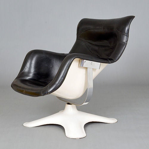 Mid-20th Century 'Karuselli' Swivel Chair by Yrjo Kukkapuro, Finland, c1964