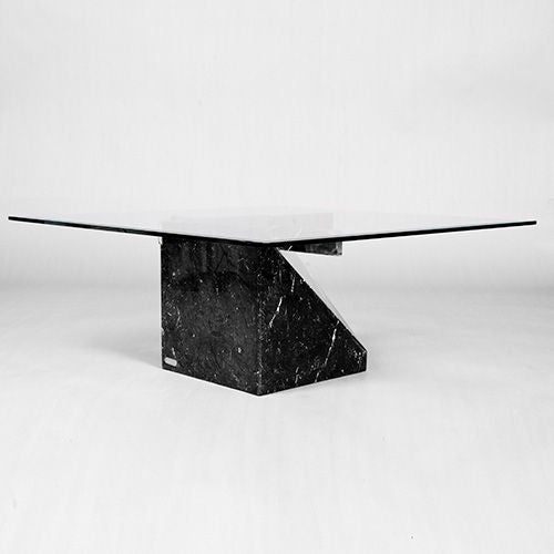 marble base glass top coffee table