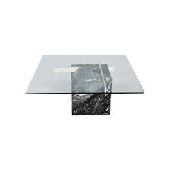 Artedi Marble Base & Glass Top Coffee Table 1970/80s