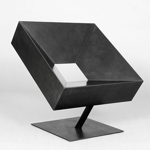 'Cadre' Steel Chair by Stephane Ducatteau, France, 2005. Signed. 

Don't be put off about the thought of sitting on a steel chair, this is perfectly proportioned and very comfortable.

All Ducatteau pieces are available exclusively from