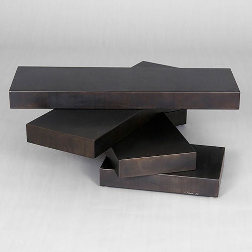 Table centrale en structure métallique « Plate-Form » de Stephane Ducatteau Excellent état - En vente à London, GB