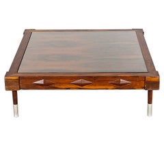 Low Centre Table with Raised Diamond Motif, 1950s-1960s, Brazil