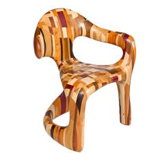 "Corsica" Unique Chair in Mixed Timbers, England, 2010