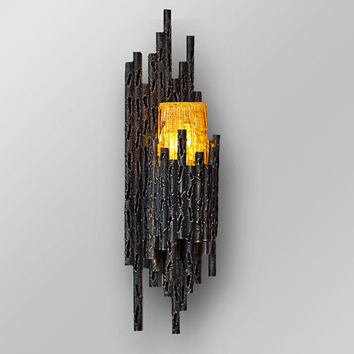 Pair of "Gothic" Style Wall Lights, France (prob.), 1970s