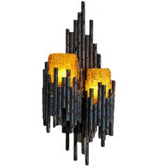 Double "Gothic" Style Wall Light, France (prob.), 1970s