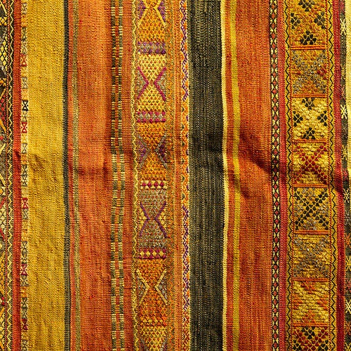 Moroccan Wall Hanging Made from the Silk of Wedding Bands For Sale