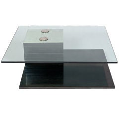 Two-Tier 'Floating' Table attributed to Saporiti