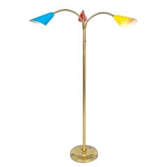 Stilnovo Style Standing Lamp with Flexible Arms, Italy, 1950s