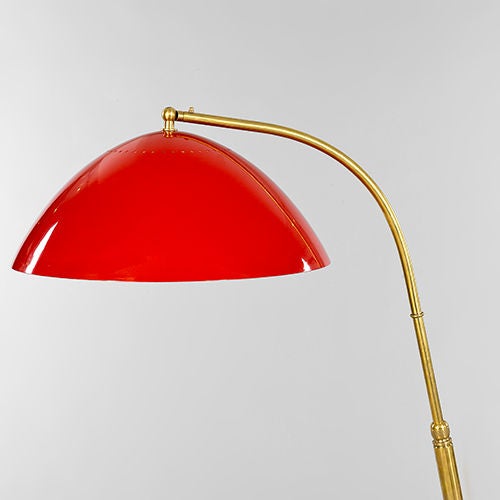 Mid-20th Century Stilnovo Style Standing Lamp with Downlighter, Italy, 1950s