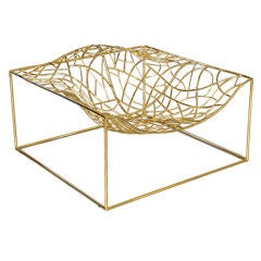 Limited Edition "Ad-Hoc" Gold Chair by Jean-Marie Massaud