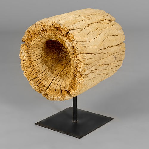Molave Wood Sculpture of Mortar by Alex Cayet, France