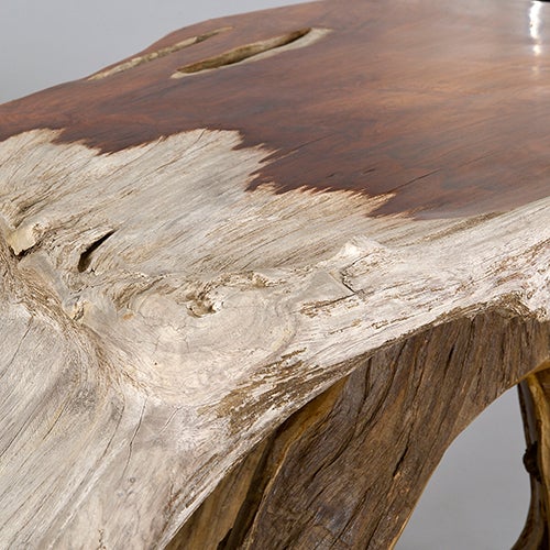 Narra Wood Desk or Dining Table by Alex Cayet, France at 1stDibs