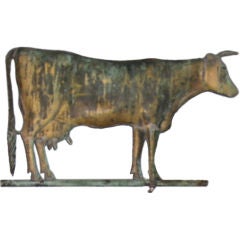 Antique 19th Century Cushing And White Cow Weathervane