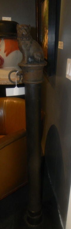 19th Century Bulldog Hitching Post